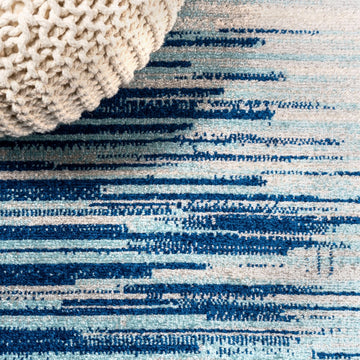 Linear Modern Half-stripe Area Rug